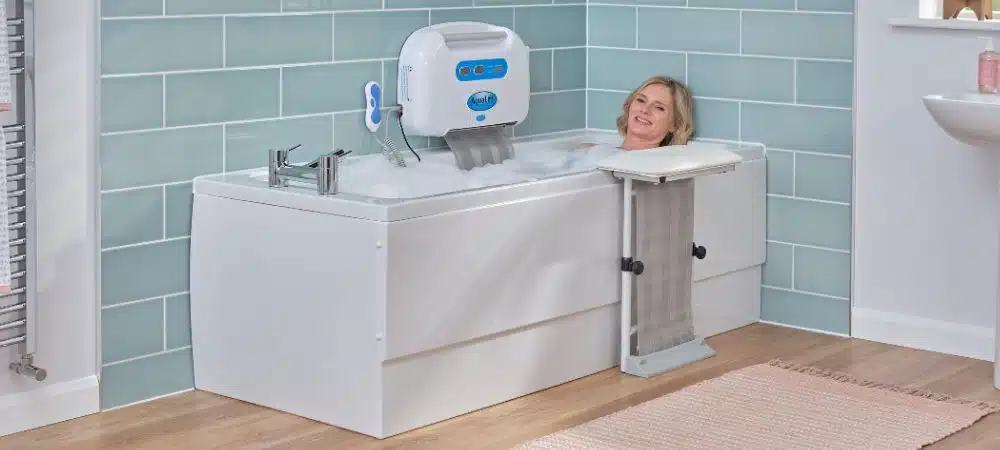relaxing in the bath